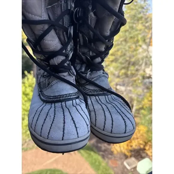 Sorel Tofino Waterproof Winter Snow Boots Womens Size 8 EUR 40 Gray Waxed Canvas - Picture 8 of 16